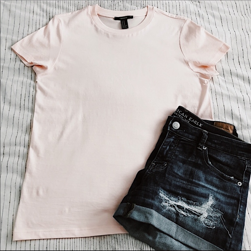 Baby Pink Forever 21 T Shirt